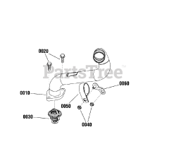 Briggs & Stratton 080016-00 - Briggs & Stratton 125kW Home Standby Generator Engine Service Parts - Engine Coolant Outlet